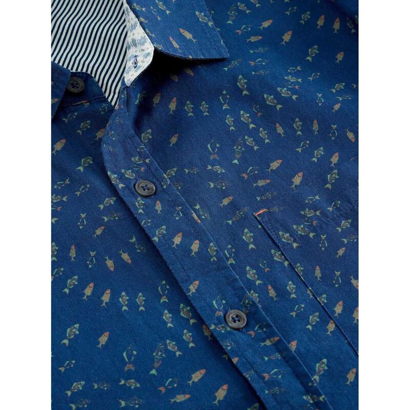 White Stuff Finsbury Swim Fish Print Shirt image number 2